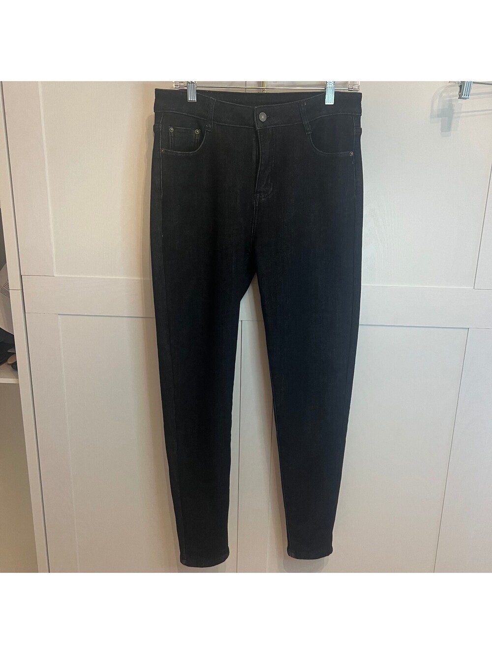 Women's Fleece-Lined Thermal Skinny Jeans — Size Large